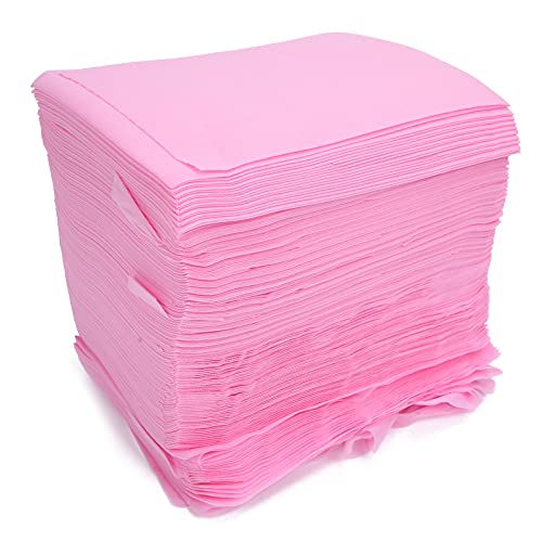 Draps jetables respirants et doux pour la peau pack de 100 protections rose