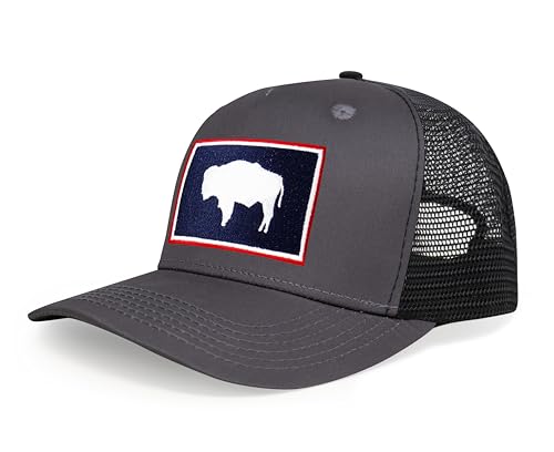 Image of International Tie State Hat for Men and Women, Adjustable Snapback Trucker Baseball Cap with Embroidered Patch