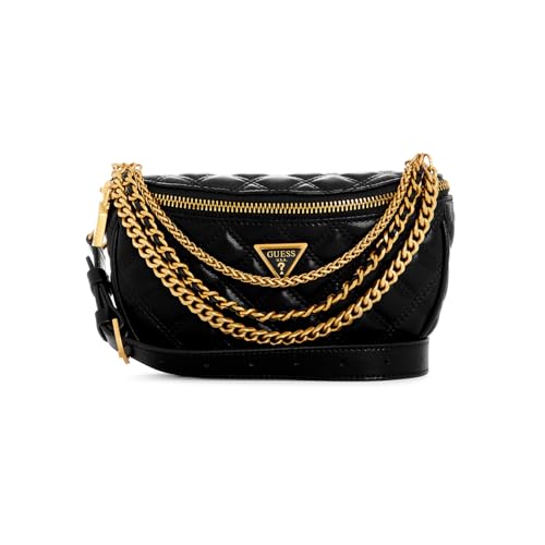 GUESS Damen Giully Belt Bag Gürteltasche, Hüfttasche, Schwarz