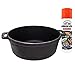 Produktbild ToCis Big BBQ Gusseisen Topf 2 Liter Bräter Schmortopf Feuertopf Kazan-Topf Nasha Maysternya Serie Ø 20cm mit Pflegespray für Gusseisen