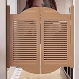 CUPKEE Cafe Swinging Doors, Retro Interior Saloon Partition Door, Swing Solid Wood Door Saloon Door, for Bar Kitchen Terrace Emporium,Include Hinges,W 30 x H 36in
