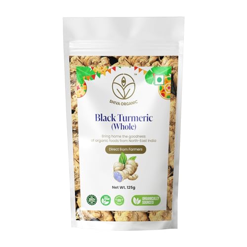 Image of Shiva Organic Black Turmeric Whole Dry - 125 g | North East Spices
