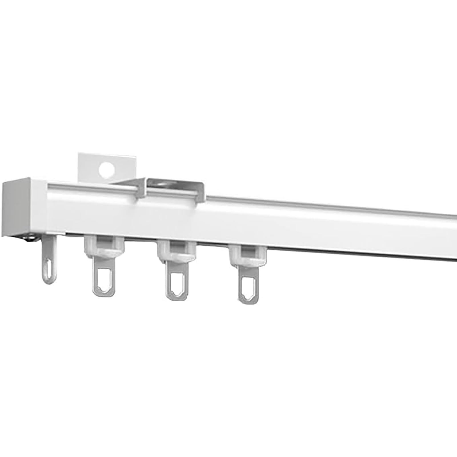 Sistema de riel de aluminio para techos en decoración de salones y dormitorios modernos