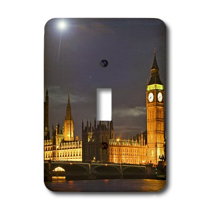 Interrupteur Big Ben Londres 3dRose pour rénover et décorer un mur - 4