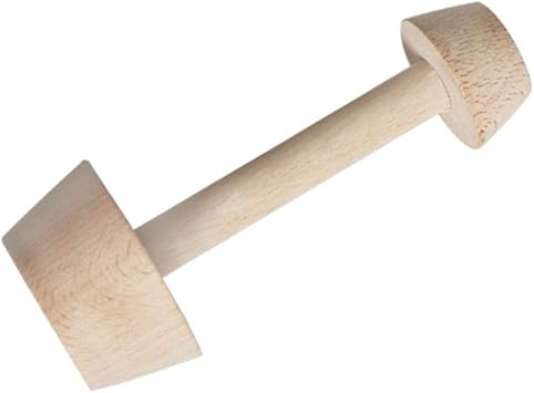 Tart Pastry Tamper Wooden Pastry Tamper Mini Pan Wood Wooden Shell Dough Muffin Metal for Making Muffin, Pecan Pies, Cheesecakes and Desserts