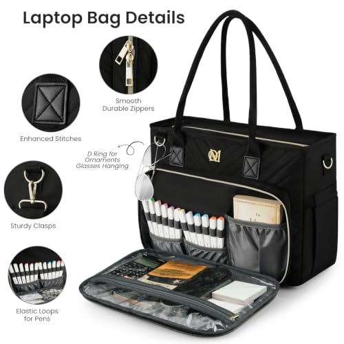 Bolso Tote para Mujer para Laptop y Trabajo 15.6 pulg miniatura 5