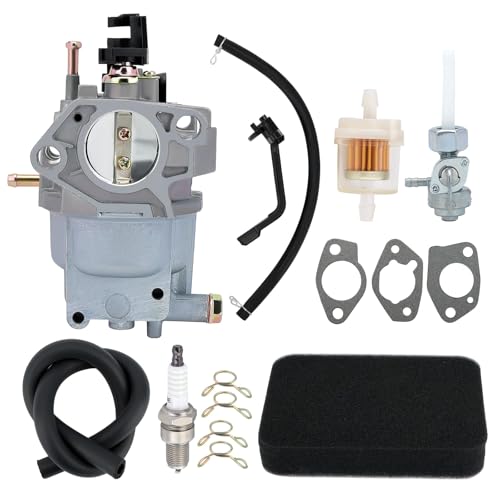 GP5500 Carburetor for 0J58620157 Generac GP5500 GP7500E GP6500 GP6500E GP5000 RS5500 Huayi Ruixing 13HP 14HP 15HP 16HP 188F 190F Generator Carb with Air Filter Spark Plug Replace 0G8442A111