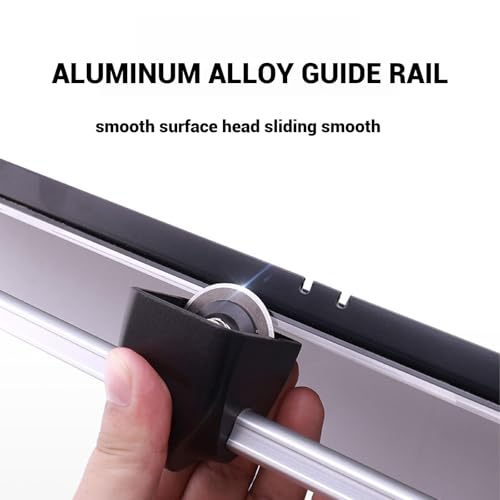 Recortadora de papel giratoria, base de acero resistente, corte de deslizamiento suave, 10 hojas, herramienta de escritorio compacta con protector de seguridad y regla grabada para manualidades y uso