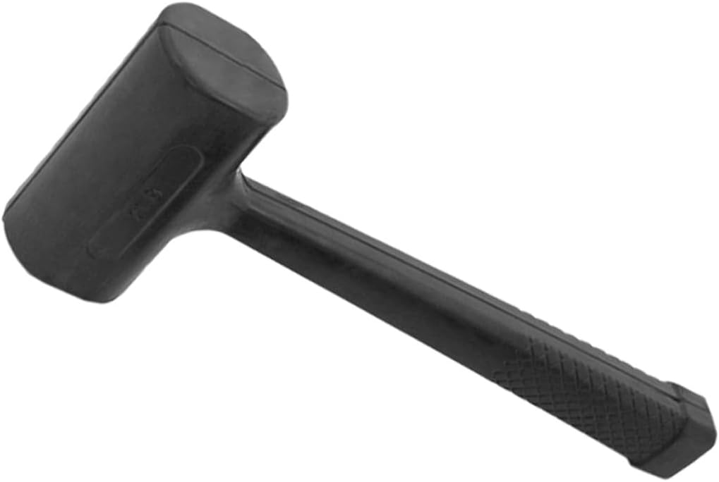 Rubber Head Mallet Floor Hammer 1.5lb Anti-vibration Shock-absorbing Rubber Mallet for Tile Wood Marble Installation Hand Tool