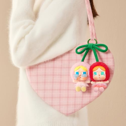 POP MART Crybaby Crying for Love Series-Vinyl Plush Hanging Card (Love You Cherry Much) Sammelfiguren Sammler Kunstspielzeug Spielzeug Figuren Geschenk 1PC