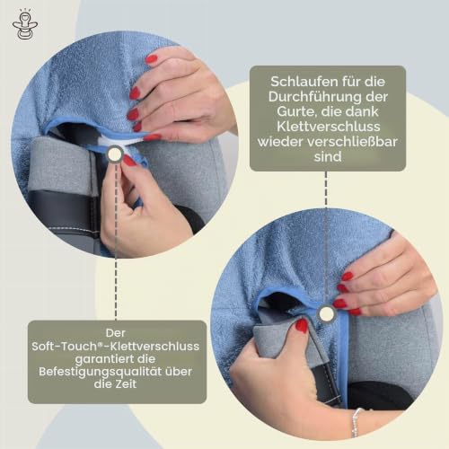 baby idea Kindersitzbezug Gruppe 1/2/3 (9–36 kg) aus 100% Baumwoll-Doppel-Frottee – Oeko-Tex Standard 100 Atmungsaktiv & Schweißabsorbierend Ohne Polsterung Made in Italy (Sand)