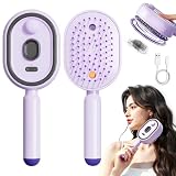 Cepillo Alisador con Vapor,3 en 1 Electric Spray Air Cushion Massage Comb