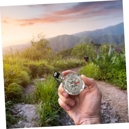 Brújula colgante portátil de aleación de zinc para camping miniatura 6