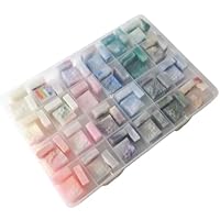 Amazon | 24色 96個 各4個 シーリングワックス 鉱石 宝石 ラメ