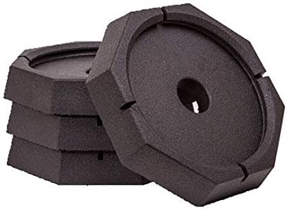 RV SnapPad Permanently Attached Leveling Jack Pad for 9" Round Metal Feet (Xtra Camper Pack (Qty 4))