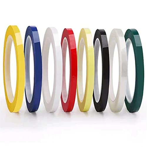 Whiteboard Klebeband 8 Rollen 3mm x 66 m Selbstklebend Grafikband 8 Farben für Kunst Markierung Handwerk (3mm)