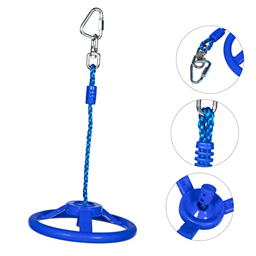 Hohopeti Ninja Wheel Heavy Duty Swing Set Outdoor Toddler Swing Ring Accessories Training Equipment Swing Sets for Backyard Toddler Outdoor Toys Training Ring for Children Fitness