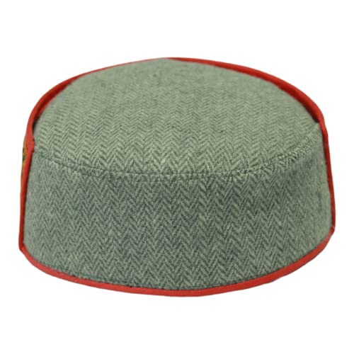 Image of Vastraa Fusion Himachali Topi for Men | Nepali Headwear | Traditional Kullu Cap | Pahadi Topi | Kashmiri Hat | Wool Handcrafted Ethnic Wear