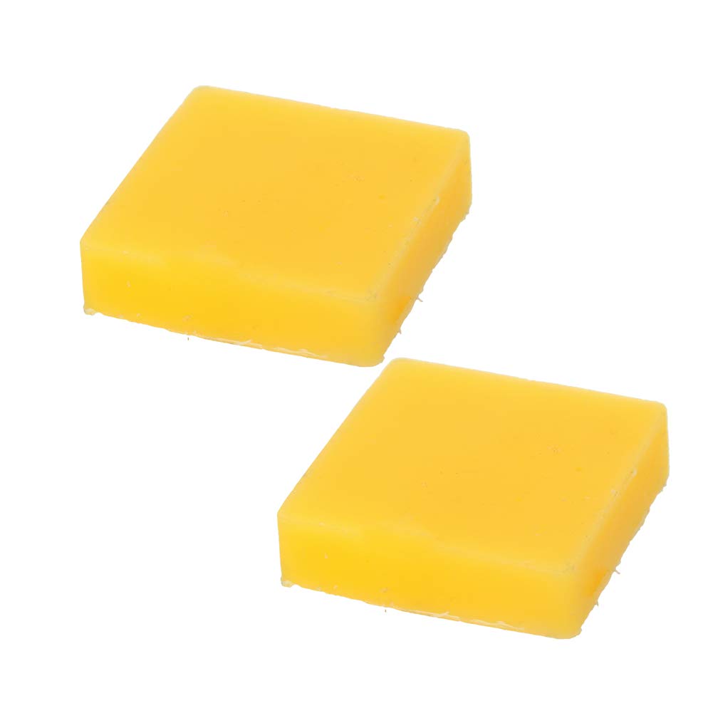 Utoolmart Organic Beeswax Block Thread Line Wax Sewing Supplies Diy Tool Square Beeswax Leather Craft For Maintenance Waxing Wax Bee Wooden Carving 2Pcs
