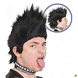  Guirca Fiestas GUI4842 - Schwarze Punk Perücke (Box Container)