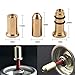 Gas Refill Adapter, 3pcs/Set Brass Gas Refill Adapter for S.T Dunhill Lighter/for Dupont Small Lighter,Easy to Install Gas Refill Adapter for Camping Outdoor Gas Cylinder Tank Accessories