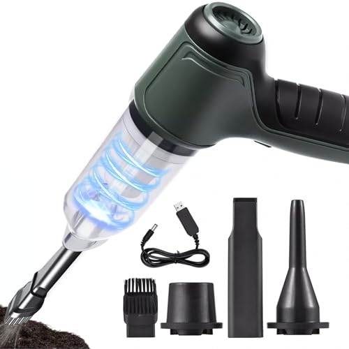 2 em 1 Portátil Aspirador de Pó e Espanador de Ar Comprimido, 90000 RPM, Ideal para Limpeza de PC, T