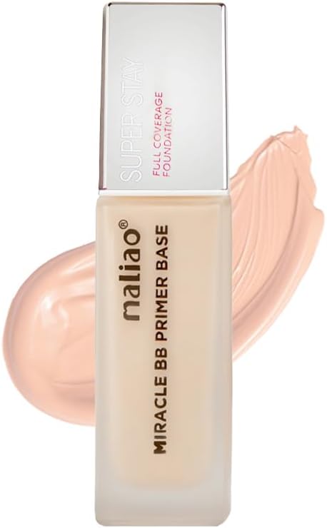 Maliao Super Stay Full Coverage Miracle BB Primer Base Foundation - Ultimate Beauty Fusion (SOFT IVORY)