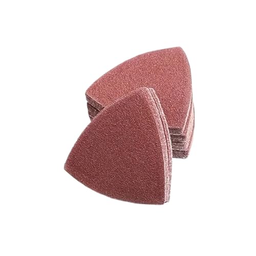 Sanding Disc Sanding Paper 90mm Triangular Hook & Loop Sandpaper Triangle Fit Oscillating Multi Tool Sanding Pad for Polishing(120pcs)