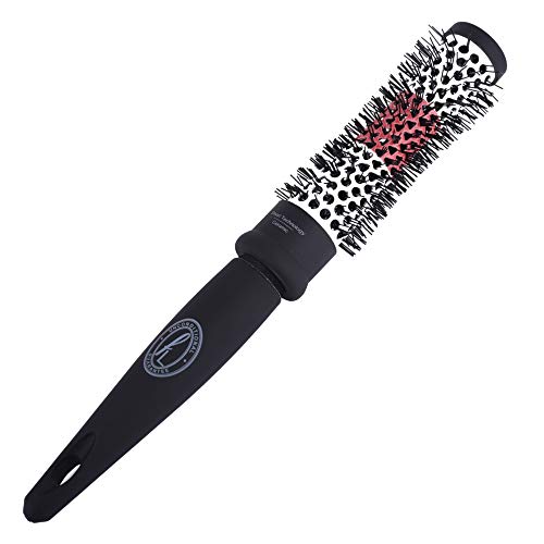 Ceramic Hairbrushes by Finelines - Eliminates Frizz and Flyaway Hairs - Protects Hair from Heat using our Thermochromic Technology (Small Round Brush)