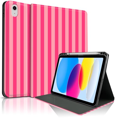 Coque iPad 10e génération antichoc et antidérapante rose fuchsia