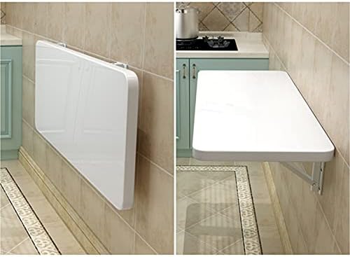 Foldable Wall Mounted Table Space Saving Workbench for Kitchen Balcony or Apartment White 60x30cm Ideal for JNHWll Spaces Versatile & Practical