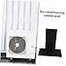 MAGICLULU 2Pcs Heavy Duty Rubber Vibration Pads Noise Reduction Mats for Air Conditioners Industrial Equipment Non Slip Texture Superior Shock Absorption Broad Compatibility