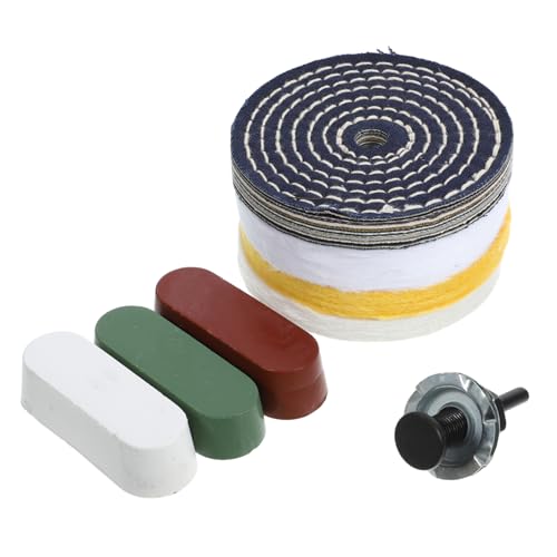Cabilock 1 Set Buffing Polishing Wheel Set Grinder Wheel for Polishing Waxing Wood Carving Jewelry Beeswax