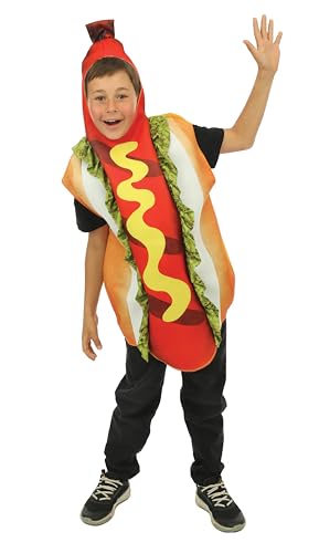 P'TIT CLOWN - Déguisement Humouristique Enfant - Costume Pizza, Frites, Hotdog, Burger - Tunique - Unisexe - Parfait pour Carnaval, Halloween, Cosplay,...