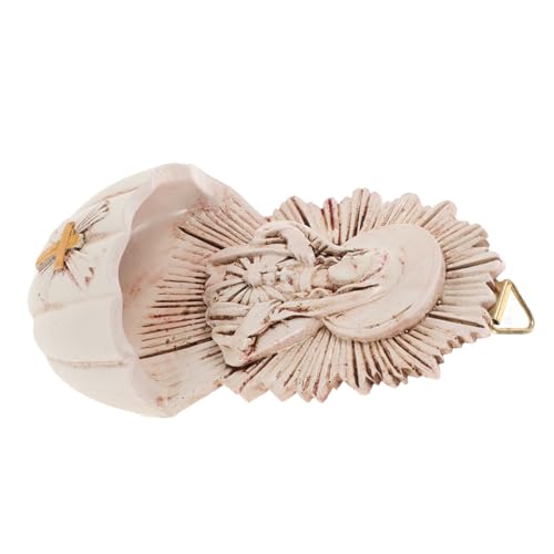 GOOHOCHY Fontaine Eau Bénite Résine Décoration Murale Catholique Pour Salon Symbole De Foi Et Harmonie Votre Foyer