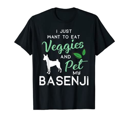 Basenji Funny Vegan Dog Lover Owner Xmas Birthday Gift Camiseta