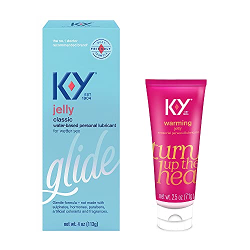 K-Y Jelly Personal Water Based Lubricant, 4 Oz and K-Y Warming Jelly Personal Lubricant, 2.5 Oz K-Y Jelly Personal Water Based Lubricant, 4 Oz and K-Y Warming Jelly Personal Lubricant, 2.5 Oz
