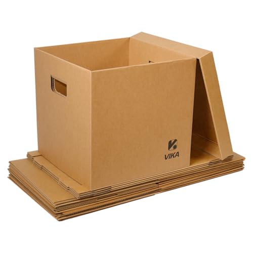 Vinyl Record Storage Box & Moving Box – Sturdy Cardboard with Removable Lids and Handles, Holds 60 Records/Laser Discs Each – Set of 4 Boxes - Les Beatles, Paul McCartney, John Lennon, RIngo Starr, George Harrison Vinyl Record Storage Box & Moving Box – Sturdy Cardboard with Removable Lids and Handles, Holds 60 Records/Laser Discs Each - Set of 4 Boxes