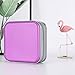 Siveit CD Case, 40 Capacity CD/DVD Case Holders Wallet Hard Plastic DVD Disc Cases Storage Binder for Car Home Office Travel (Purple)
