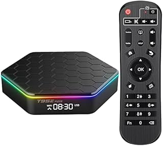 Android 12.0 TV Box , T95z Plus 6k/3D HD Tv Box H618 Quadcore 4GB RAM 32GB ROM 2.4G/5.0G Dual WiFi & BT 4.0, Android Box Support Multi-Lingual with LAN Ethernet 10/100M for Chat Movie Game etc.