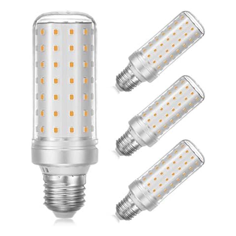 Eco.Luma E27 LED Corn Bulbs, 12W Equivalent to 80W 100W 120W Halogen Bulb, 3000K Warm White, E27 Edison Screw LED Light Bulbs, AC 220-240V Non-Dimmable, Pack of 4 Cover