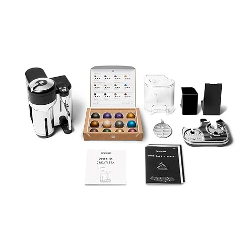 Image of Nespresso Vertuo Creatista Coffee and Espresso Maker by Breville, Black Truffle