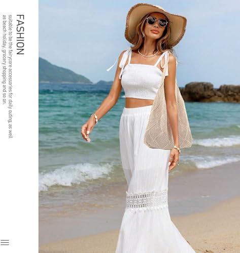 Bolso Tote de Playa con Crochet Estilo Boho para Mujer miniatura 2