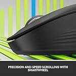 Logitech Signature M550 L Full Size Wireless Mouse - for Large Sized Hands, 2-Year Battery, Silent Clicks, Bluetooth, Multi-Device Compatibility - Black - Image 2