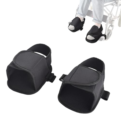 HOONHERY Wheelchair Fixed Shoes，Wheelchair Shoe Holder Straps for Elderly，Anti-Fall Fixed Shoes，Fixed Pedal Feet for Wheelchair Users