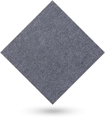 Carpet Tiles Peel and Stick Carpet Squares 20x20in Self Adhesive Washable Carpet Tile Multi-Purpose Squares Flooring Mat for Home Pets (Color : Dark Gray, Size : 15PCS)