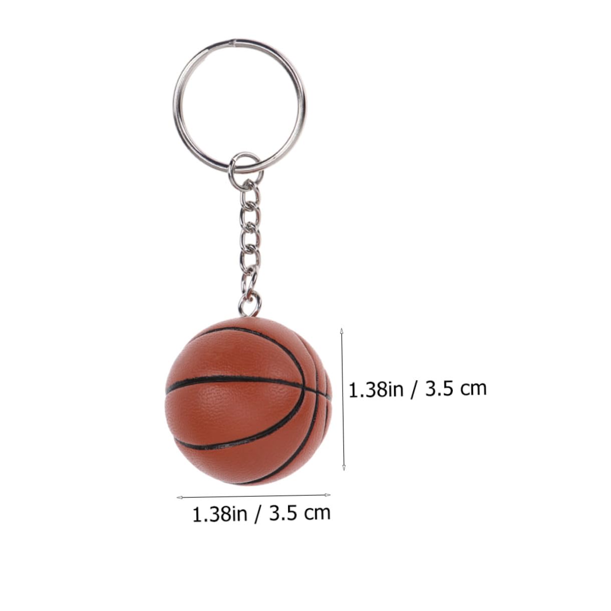INOOMP Pendente di simulazione di pallacanestro uffizi borse taschen portachiavi da basket creativo decorazioni di pallavolo portachiavi di basket di simulazione mini portachiavi pu