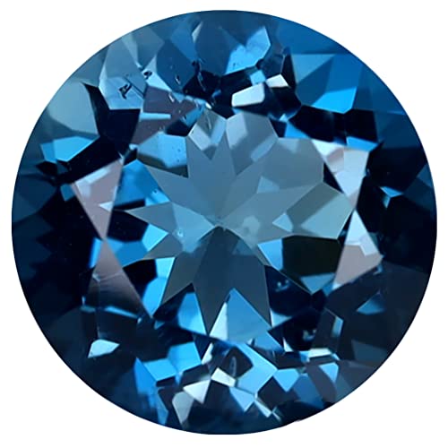 Topaze bleu de Londres naturelle, la pierre précieuse de 3.16 ct parfaite pour un cadeau unique