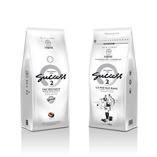 Image of TRUNG NGUYEN LEGEND Coffee Bean Legend Success 2, 35.27 Oz Bag, Full-City Roast, Balanced Taste, Robusta & Arabica Vietnamese Energy Coffee Beans - Specialized for Ice Coffee