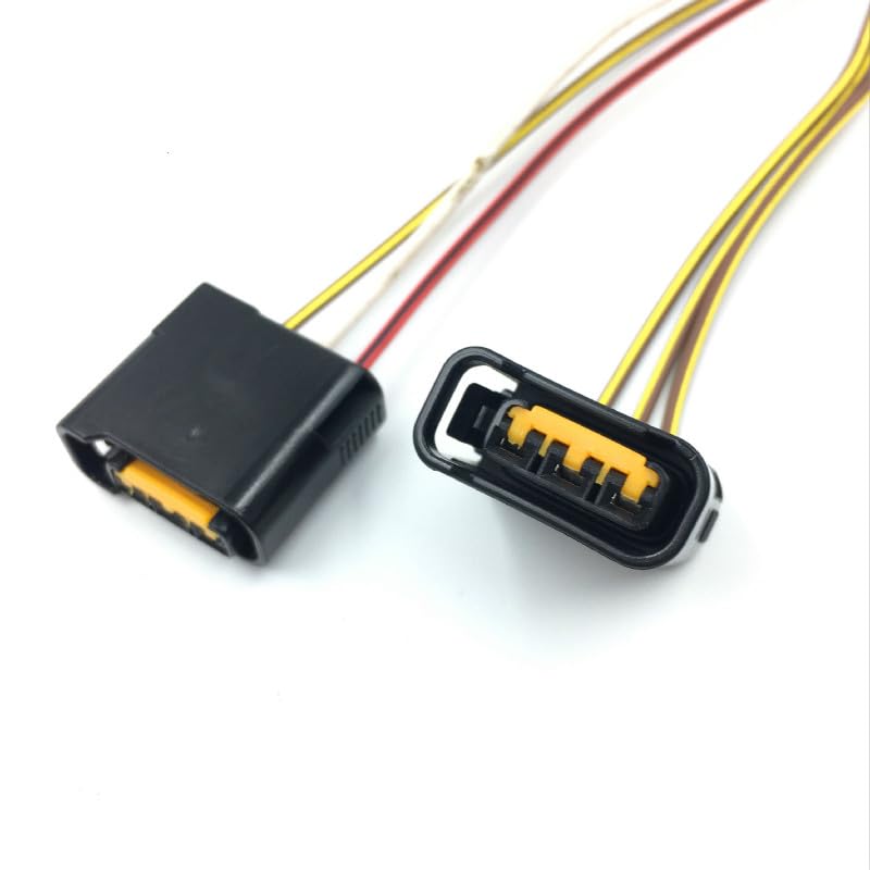 Car Ignition Coil high Voltage Pack Wire Plug Connector with Wire for Subaru EJ20 EJ25 Forester for Outback Impreza Legacy Tribeca - (Color Name: Black)